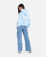 SSS REALISM COURT BOXY SKY BLUE HOODIE
