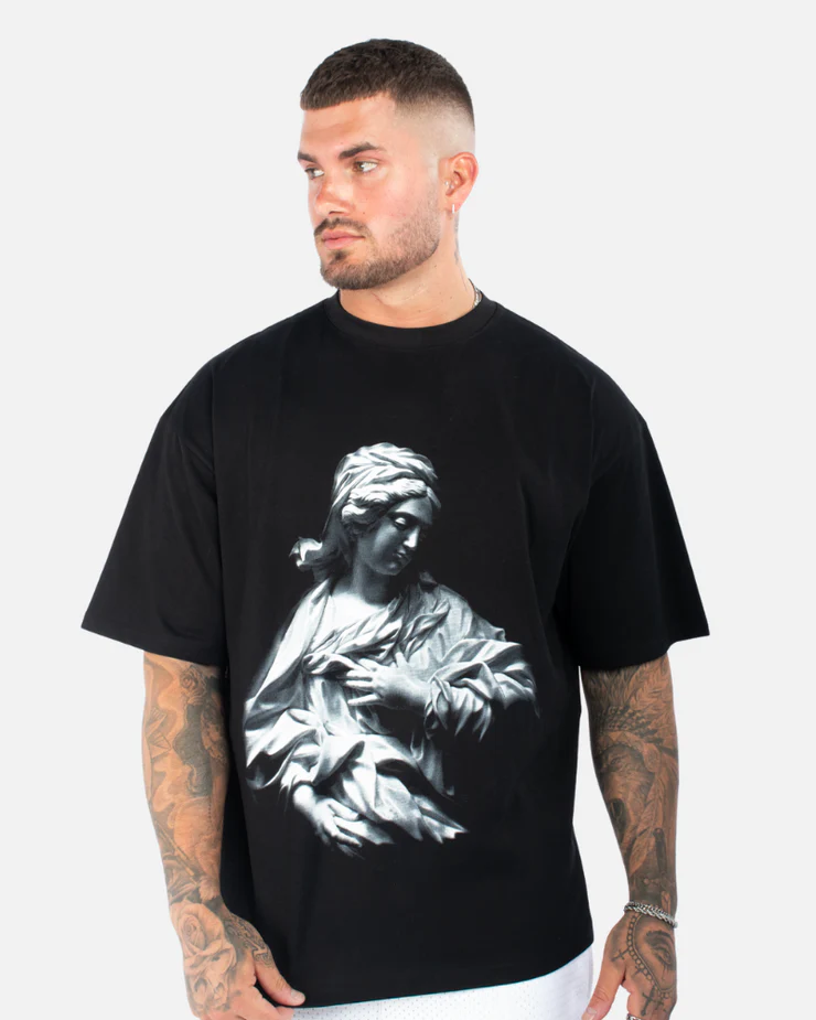 SSS REALISM MERCY RELAXED TEE BLACK SSS REALISM MERCY RELAXED TEE BLACK
