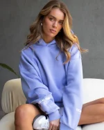 SSS REALISM COURT BOXY PURPLE HOODIE LILAC