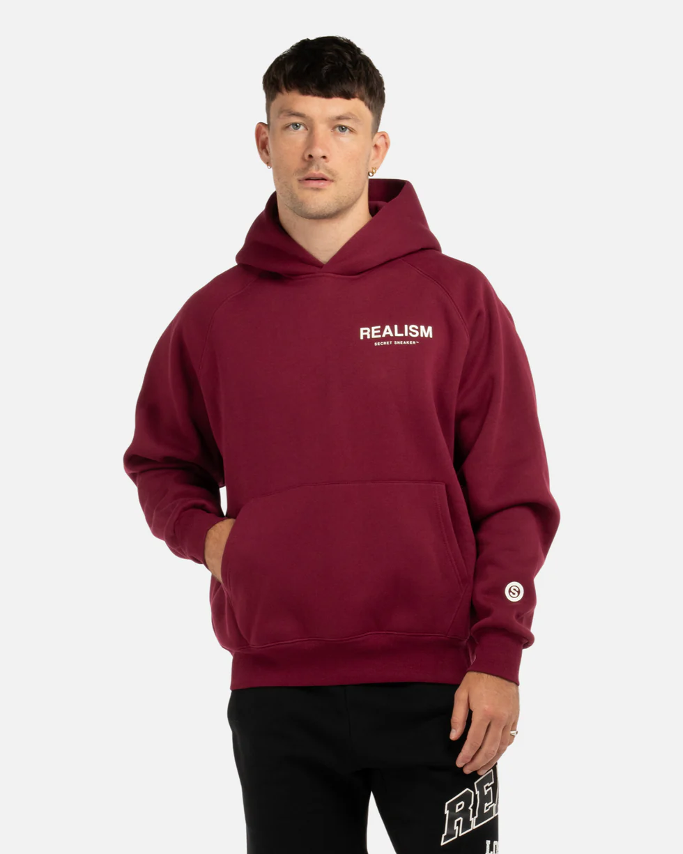 SSS REALISM BACK LOGO CARMINE RED HOODIE-66f9-447b-9f67-150712a520e5 SSS REALISM BACK LOGO CARMINE RED HOODIE