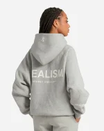 SSS REALISM RADIANT ZIP GREY MARLE HOODIE