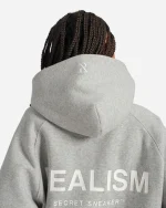 SSS REALISM RADIANT ZIP GREY MARLE HOODIE