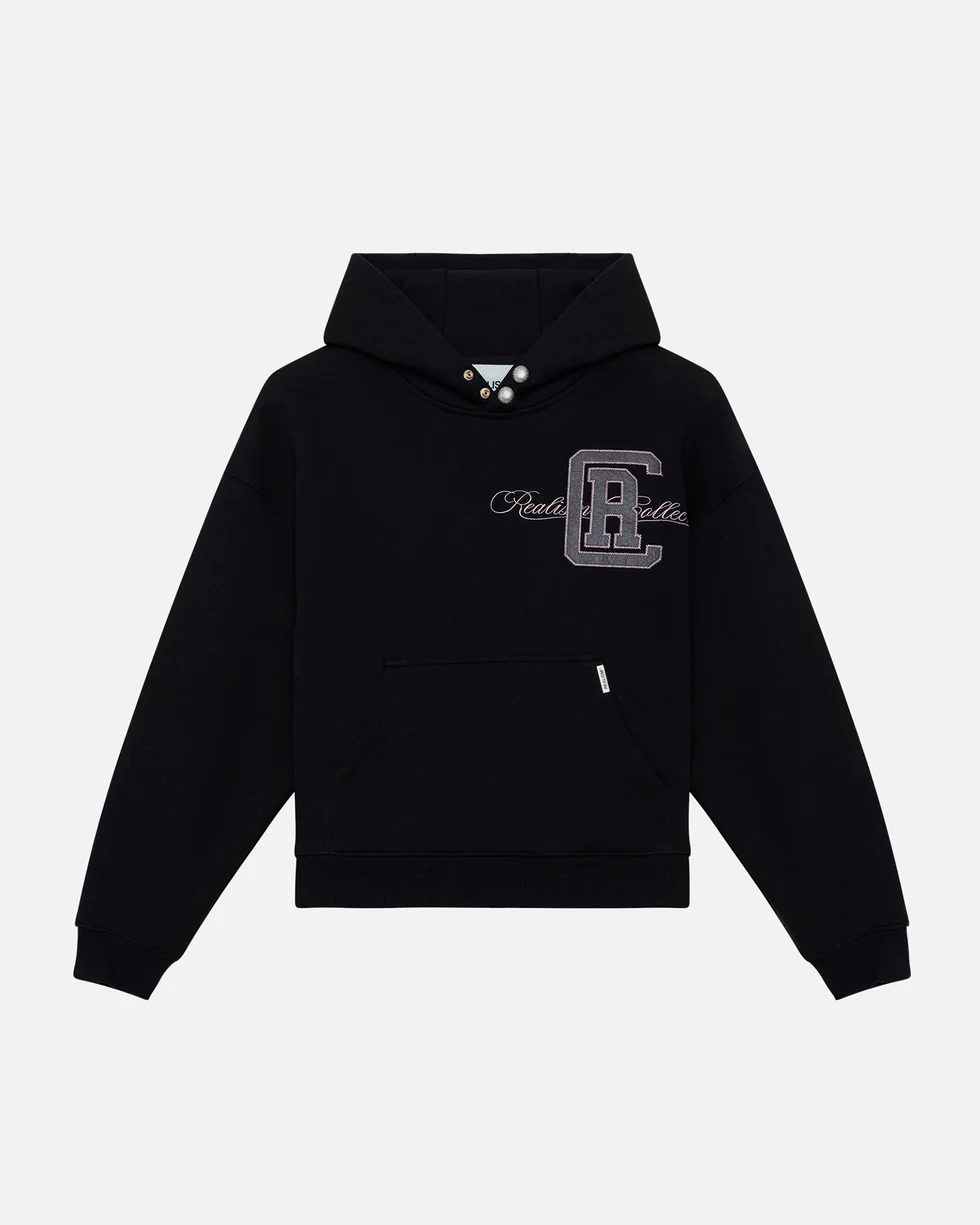 SSS REALISM GRANDSTAND BLACK HOODIE SSS REALISM GRANDSTAND BLACK HOODIE