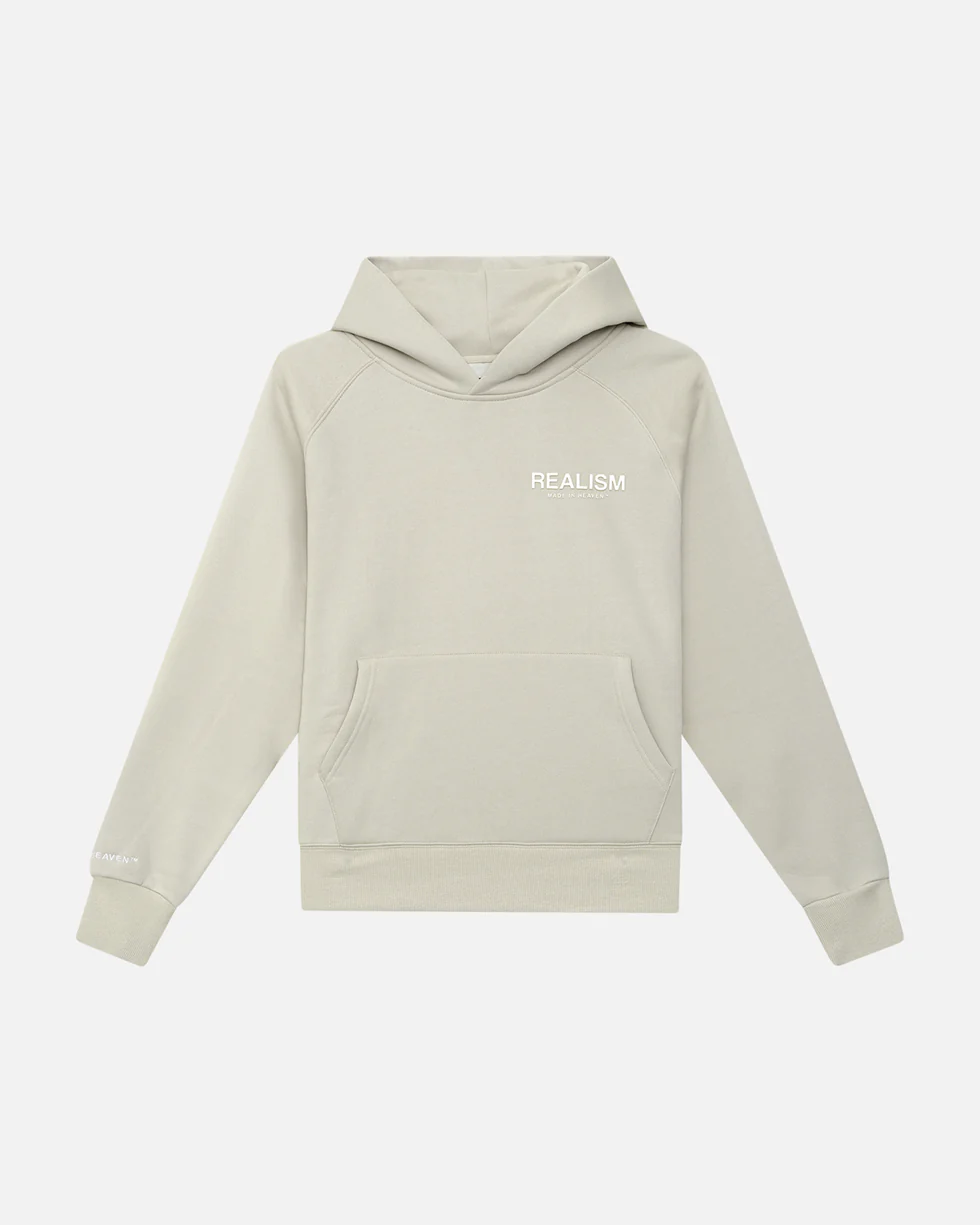 SSS REALISM HEAVEN LOGO WHEAT HOODIE SSS REALISM HEAVEN LOGO WHEAT HOODIE
