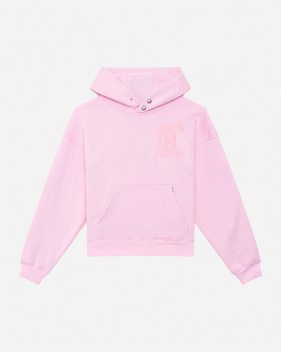SSS REALISM GRANDSTAND BABY PINK HOODIE SSS REALISM GRANDSTAND BABY PINK HOODIE