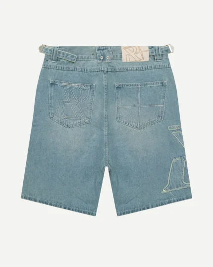 REALISM VIVANT DENIM SHORTS WASHED BLUE