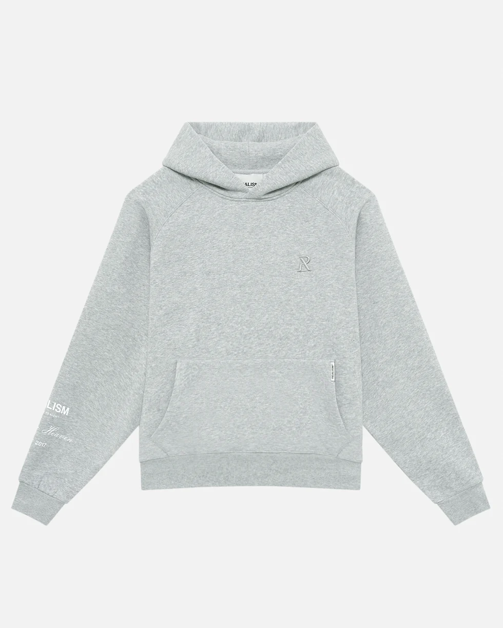 SSS REALISM RADIANT GREY MARLE HOODIE SSS REALISM RADIANT GREY MARLE HOODIE