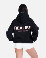 SSS REALISM COURT BOXY MIDNIGHT PEACH HOODIE