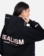 SSS REALISM COURT BOXY MIDNIGHT PEACH HOODIE