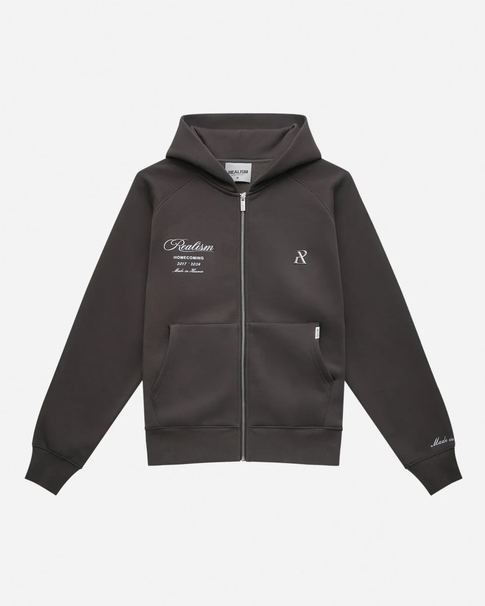 SSS REALISM REALM OF ANGELS ZIP ASPHALT HOODIE SSS REALISM REALM OF ANGELS ZIP ASPHALT HOODIE