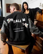 REALISM HOMECOMING VARSITY JACKET BLACK