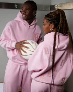 SSS REALISM GRANDSTAND BABY PINK HOODIE