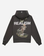 SSS REALISM REALM OF ANGELS ZIP ASPHALT HOODIE
