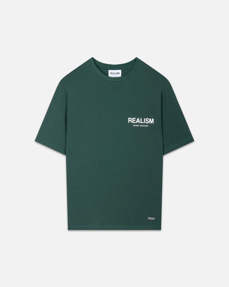 BALOTEEPINEGREEN1 SSS REALISM BACK LOGO TEE PINE GREEN