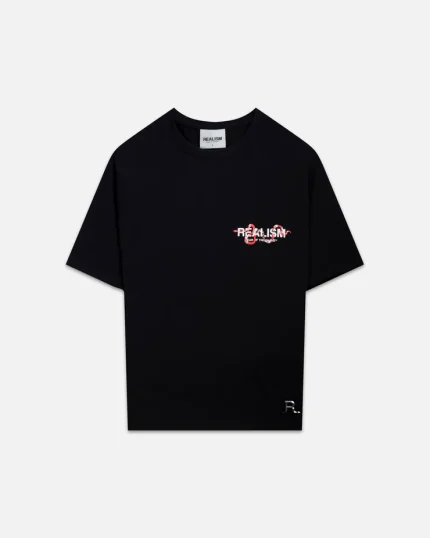 SSS REALISM SNAKE LOGO TEE BLACK