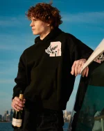SSS REALISM COLLEGE TEAM HOODIE PEACH MIDNIGHT