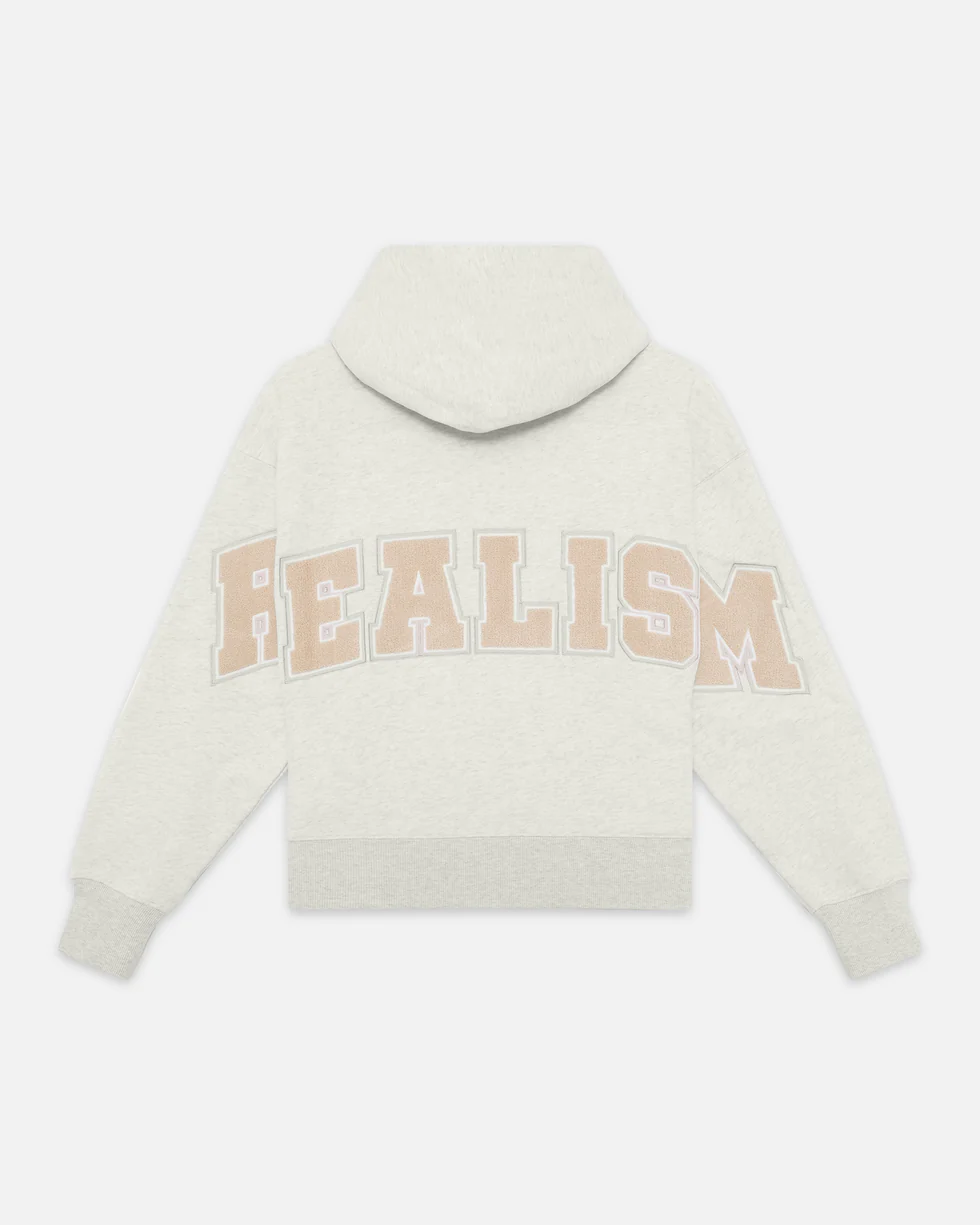 SSS REALISM COLLEGE TEAM OATMEAL HOODIE SSS REALISM COLLEGE TEAM OATMEAL HOODIE
