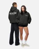 SSS REALISM HEAVEN LOGO ASPHALT HOODIE