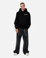 SSS REALISM HEAVEN LOGO BLACK HOODIE