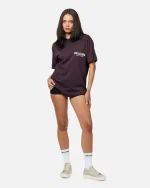 SSS REALISM HEAVEN LOGO TEE PLUM