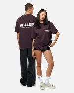 SSS REALISM HEAVEN LOGO TEE PLUM