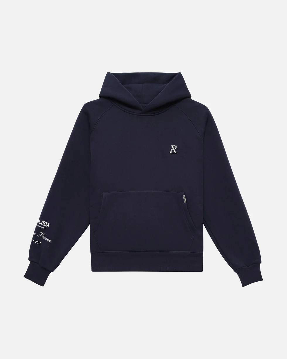 SSS REALISM RADIANT ROYAL NAVY HOODIE SSS REALISM RADIANT ROYAL NAVY HOODIE