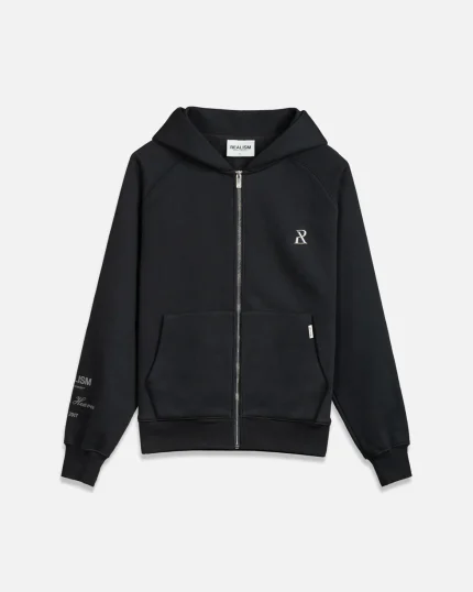 SSS REALISM RADIANT ZIP BLACK HOODIE