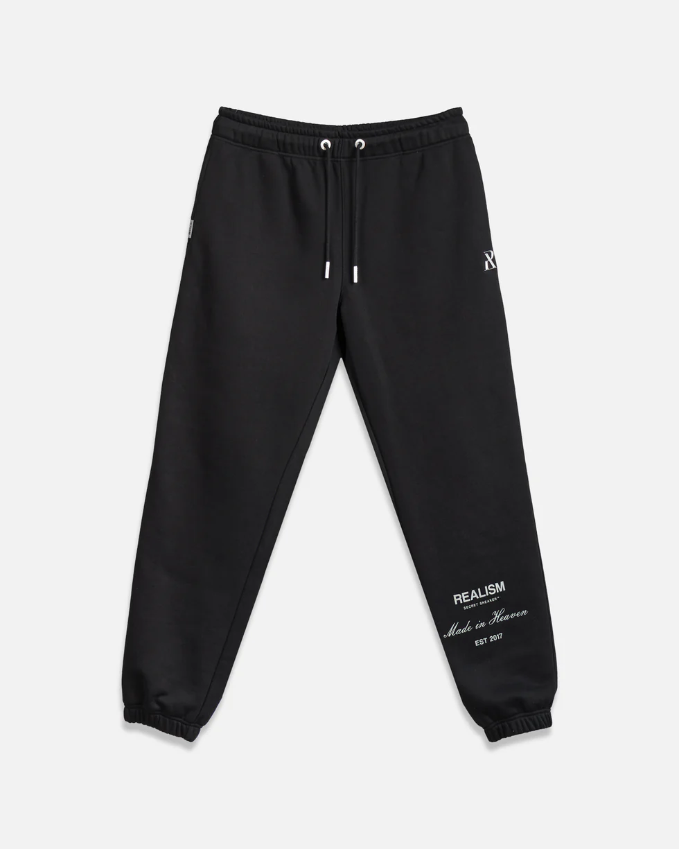 REALISM RADIANT SWEATPANTS BLACK REALISM RADIANT SWEATPANTS BLACK