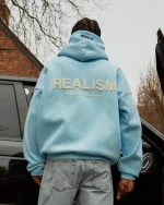 SSS REALISM COURT BOXY SKY BLUE HOODIE
