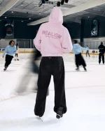 SSS REALISM GLIMMER LOGO POWDER PINK HOODIE