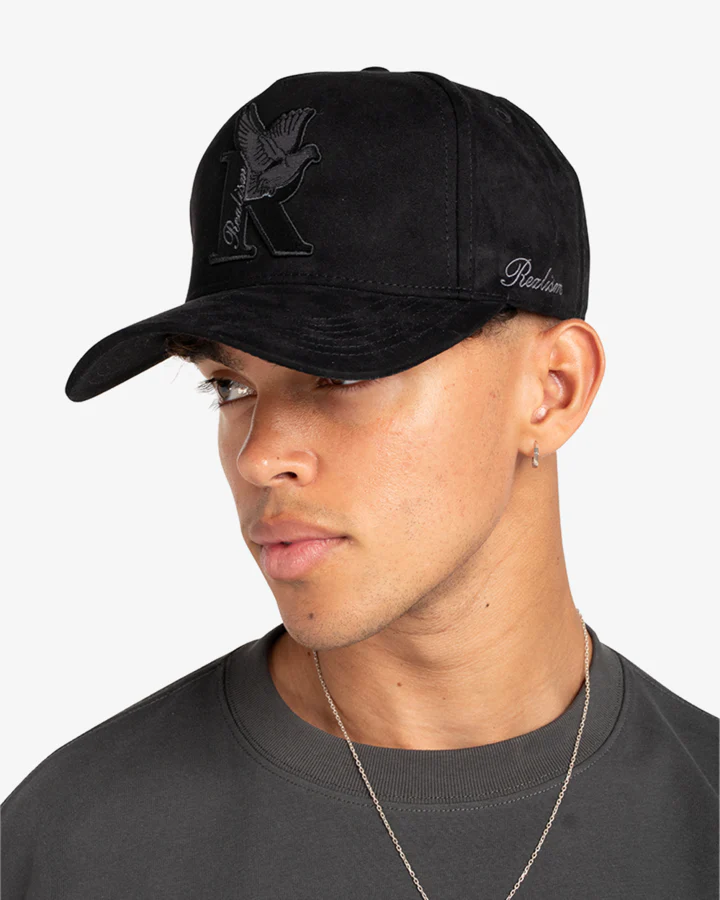 REALISM DOVE LOGO SUEDE CAP REALISM DOVE LOGO SUEDE CAP