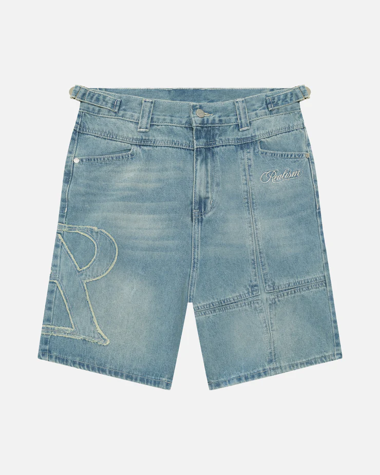 REALISM VIVANT DENIM SHORTS WASHED BLUE REALISM VIVANT DENIM SHORTS WASHED BLUE